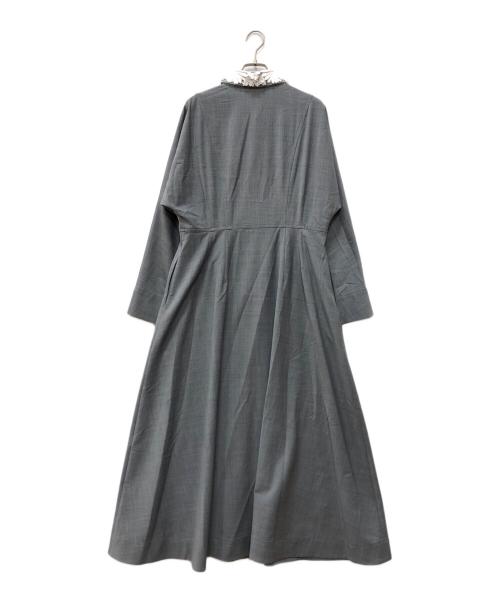 ebure（エブール）EBURE (エブール) ブラウスワンピース グレー サイズ:38の古着・服飾アイテム