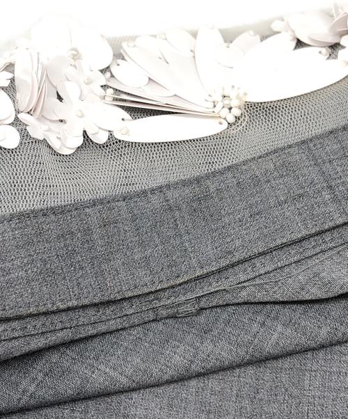 ebure（エブール）EBURE (エブール) ブラウスワンピース グレー サイズ:38の古着・服飾アイテム