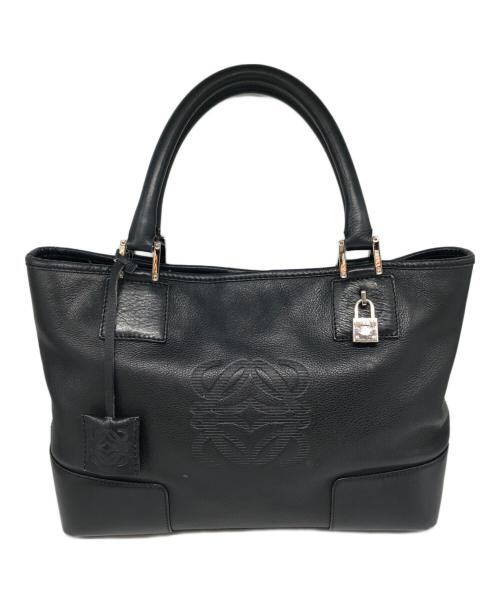LOEWE（ロエベ）LOEWE (ロエベ) フスタアナグラムハンドバッグ ブラック サイズ:下記参照の古着・服飾アイテム
