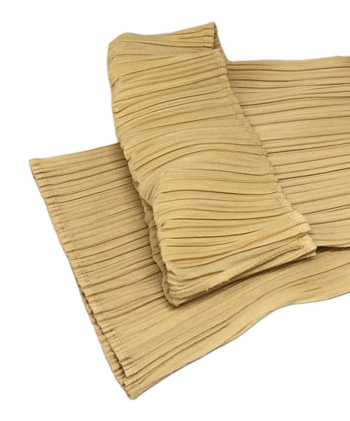 PLEATS PLEASE（プリーツプリーズ）PLEATS PLEASE (プリーツプリーズ) プリーツパンツ イエロー サイズ:1の古着・服飾アイテム