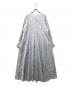 ne quittez pas (ヌキテパ) Cotton Voile Foil Flower Print Keyneck Dress ブルー サイズ:M：16000円