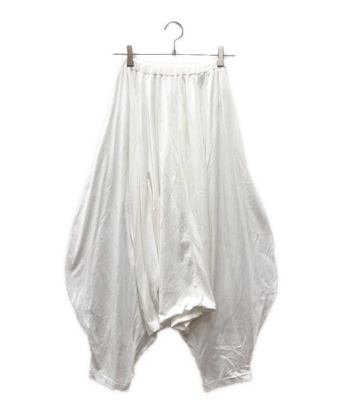 ENFOLD（エンフォルド）ENFOLD (エンフォルド) スビン天竺 Waveカット PT ホワイト サイズ:36の古着・服飾アイテム