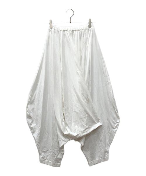 ENFOLD（エンフォルド）ENFOLD (エンフォルド) スビン天竺 Waveカット PT ホワイト サイズ:36の古着・服飾アイテム