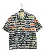 MARNIマルニ）の古着「Stripe Bowling Shirt」｜ベージュ