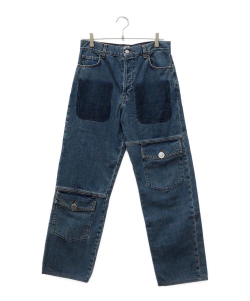 J.W.ANDERSON（ジェイダブリューアンダーソン）J.W.ANDERSON (ジェイダブリューアンダーソン) multi pocket denim trousers ブルー サイズ:36の古着・服飾アイテム
