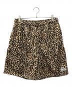 stussyステューシー）の古着「Basic Mesh Shorts Leopard」｜ベージュ