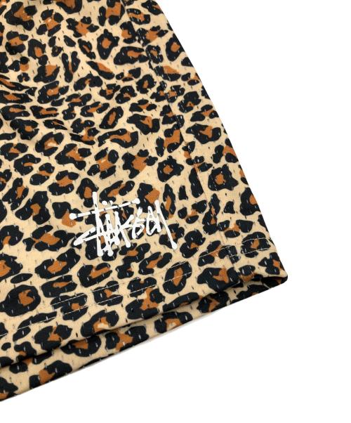 stussy（ステューシー）stussy (ステューシー) Basic Mesh Shorts Leopard ベージュ サイズ:Mの古着・服飾アイテム