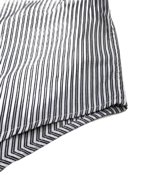 stussy（ステューシー）stussy (ステューシー) BOXY SS SHIRT 8 BALL STRIPE グレー サイズ:Sの古着・服飾アイテム