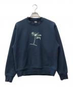 stussyステューシー）の古着「MARTINI CREW」｜ブルー