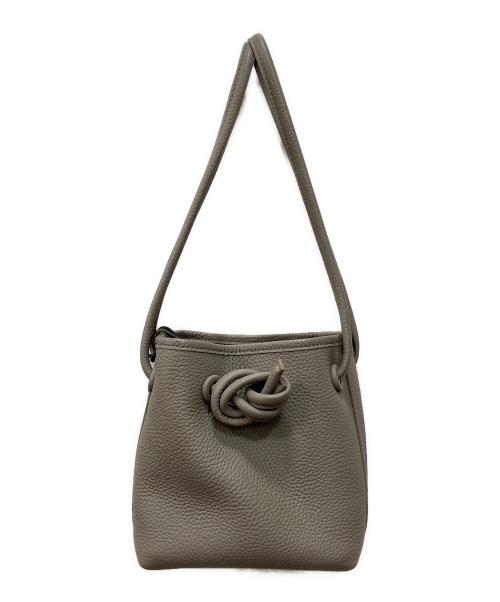 VASIC（ヴァジック）VASIC (ヴァジック) レザーハンドバッグ グレーの古着・服飾アイテム