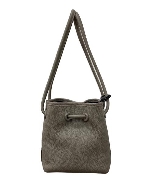 VASIC（ヴァジック）VASIC (ヴァジック) レザーハンドバッグ グレーの古着・服飾アイテム