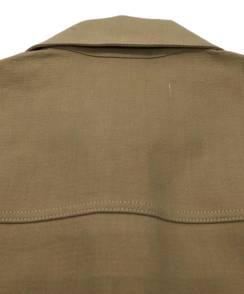 maison kitsune（メゾンキツネ）maison kitsune (メゾンキツネ) Snaps Overshirt Sand ベージュ サイズ:XS 未使用品の古着・服飾アイテム