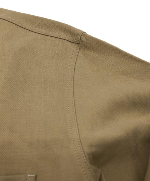 maison kitsune（メゾンキツネ）maison kitsune (メゾンキツネ) Snaps Overshirt Sand ベージュ サイズ:XS 未使用品の古着・服飾アイテム