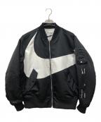NIKEナイキ）の古着「AS M NSW SYNFL SWOOSH BOMBER」｜ブラック