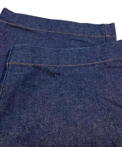 My Beautiful Landlet（マイビューティフルランドレット）My Beautiful Landlet (マイビューティフルランドレット) ワイドデニムパンツ ブルーの古着・服飾アイテム