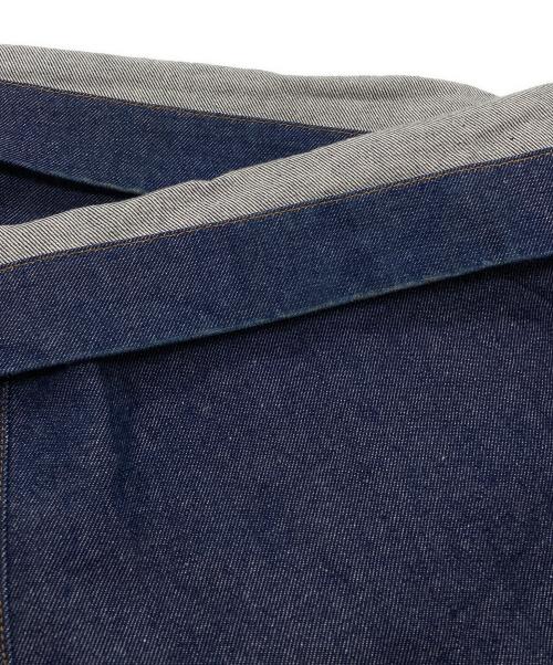 My Beautiful Landlet（マイビューティフルランドレット）My Beautiful Landlet (マイビューティフルランドレット) ワイドデニムパンツ ブルーの古着・服飾アイテム