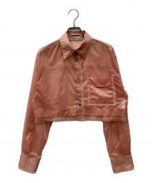 PRANK PROJECT（プランクプロジェクト）の古着「Multi-fabric Short Shirt」｜ピンク