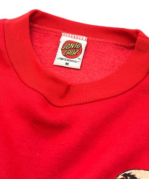 SANTA CRUZ（サンタクルーズ）SANTA CRUZ (サンタクルーズ) クルーネックスウェット レッド サイズ:Mの古着・服飾アイテム