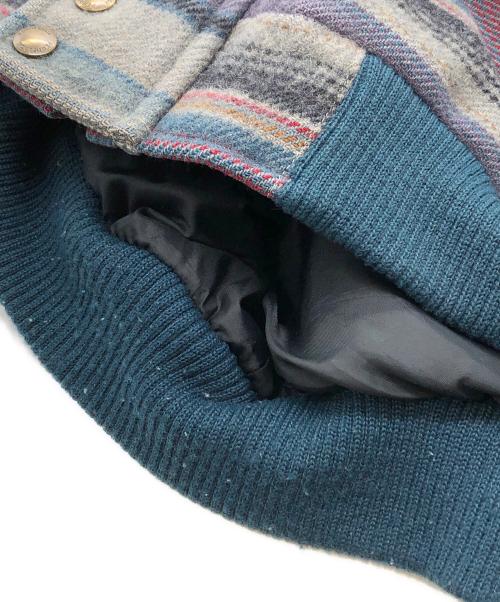 PENDLETON（ペンドルトン）PENDLETON (ペンドルトン) ネイティブボーダージャケット グレー サイズ:Sの古着・服飾アイテム