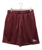 stussyステューシー）の古着「BASIC MESH SHORT」｜ボルドー
