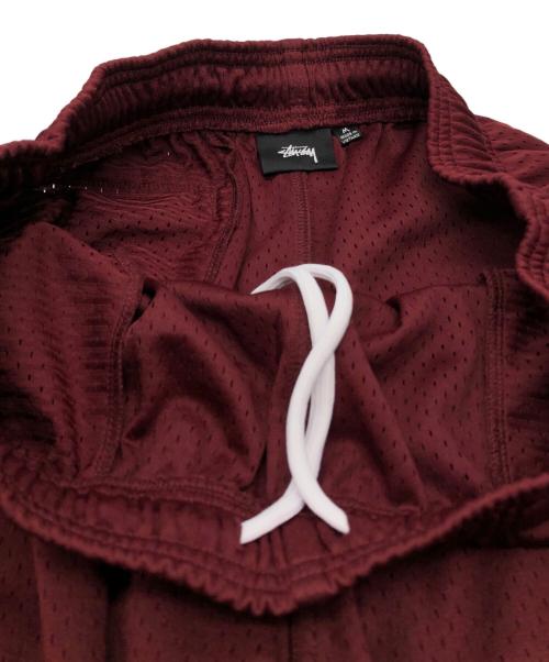 stussy（ステューシー）stussy (ステューシー) BASIC MESH SHORT ボルドー サイズ:Mの古着・服飾アイテム