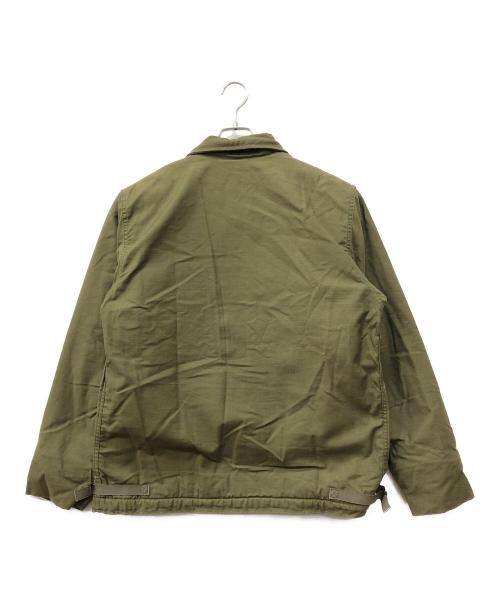 U'S NAVY（ユーエスネイビー）U'S NAVY (ユーエスネイビー) A-2デッキジャケット カーキ サイズ:Lの古着・服飾アイテム