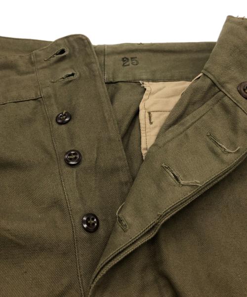 French Army（フランス軍）French Army (フレンチアーミー) 前期M-47フィールドパンツ カーキ サイズ:25の古着・服飾アイテム