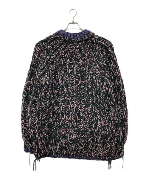 MM6 Maison Margiela（エムエムシックスメゾンマルジェラ）MM6 Maison Margiela (エムエムシックスメゾンマルジェラ) マルチカラーセーター グリーン サイズ:XSの古着・服飾アイテム