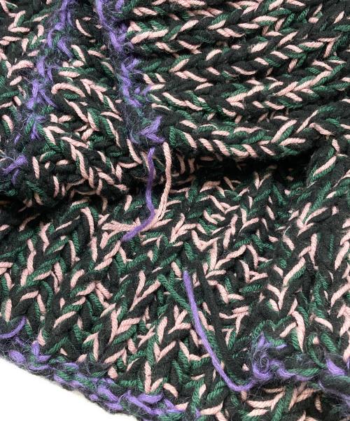 MM6 Maison Margiela（エムエムシックスメゾンマルジェラ）MM6 Maison Margiela (エムエムシックスメゾンマルジェラ) マルチカラーセーター グリーン サイズ:XSの古着・服飾アイテム