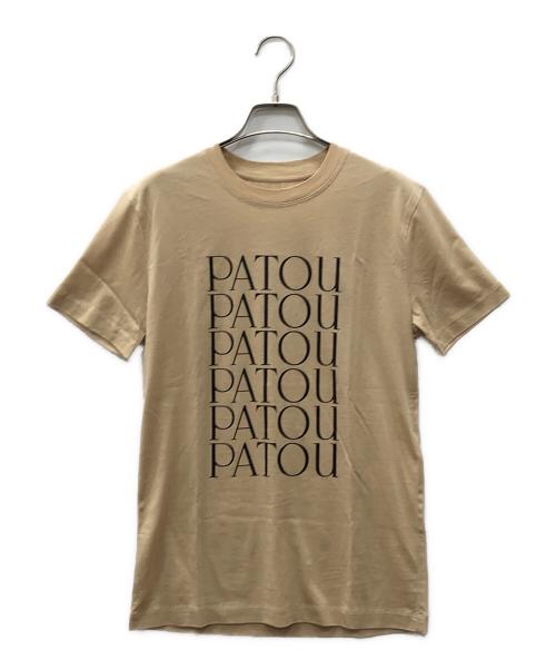 patou（パトゥ）patou (パトゥ) オーガニックコットンロゴTシャツ ベージュ サイズ:不明の古着・服飾アイテム