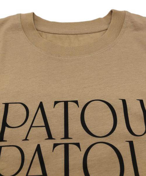patou（パトゥ）patou (パトゥ) オーガニックコットンロゴTシャツ ベージュ サイズ:不明の古着・服飾アイテム