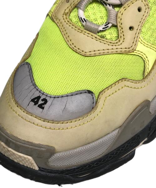 BALENCIAGA（バレンシアガ）BALENCIAGA (バレンシアガ) TRIPLE S/スニーカー イエロー サイズ:27.5cmの古着・服飾アイテム