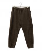 The Ennnoy Professionalザ エンノイ プロフェッショナル）の古着「CITY FLEECE PANTS」｜ブラウン
