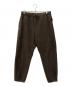The Ennnoy Professional（ザ エンノイ プロフェッショナル）の古着「CITY FLEECE PANTS」｜ブラウン