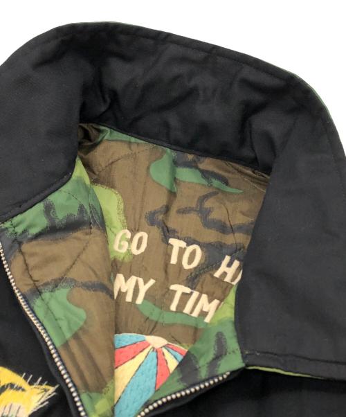 東洋エンタープライズ（トウヨウエンタープライズ）東洋エンタープライズ (トウヨウエンタープライズ) Late 1960s Style Reversible Vietnam Jacket “VIETNAM DRAGON” × “PARACHUTE” ブラック サイズ:Lの古着・服飾アイテム