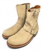 nonnativeノンネイティブ）の古着「TRUCKER ZIP UP BOOTS COW LEATHER」｜ベージュ
