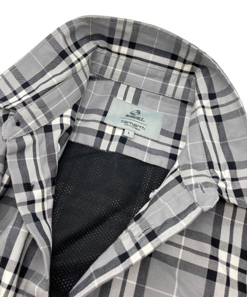 CarHartt（カーハート）CarHartt (カーハート) INVINCIBLE (インヴィンシブル) Work Shirt Max グレー サイズ:Lの古着・服飾アイテム
