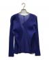 PLEATS PLEASE (プリーツプリーズ) プリーツカーディガン ブルー サイズ:3：14000円