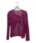 PLEATS PLEASE（プリーツプリーズ）の古着「プリーツカーディガン」｜パープル