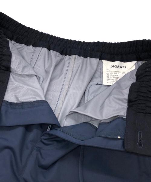 digawel（ディガウェル）DIGAWEL (ディガウェル) 切替ナイロンパンツ ネイビー サイズ:Mの古着・服飾アイテム