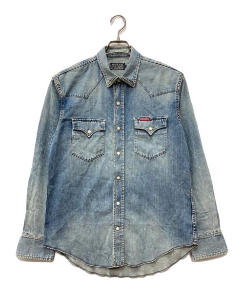 Hysteric Glamour（ヒステリックグラマー）Hysteric Glamour (ヒステリックグラマー) CONEY ISLAND刺繍ウエスタンデニムシャツ インディゴ サイズ:Mの古着・服飾アイテム