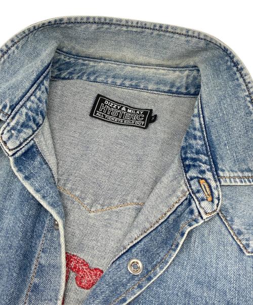 Hysteric Glamour（ヒステリックグラマー）Hysteric Glamour (ヒステリックグラマー) CONEY ISLAND刺繍ウエスタンデニムシャツ インディゴ サイズ:Mの古着・服飾アイテム