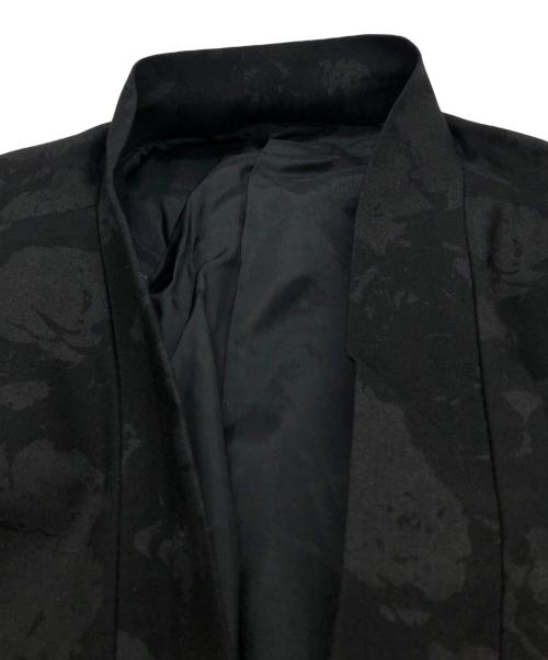LAD MUSICIAN（ラッドミュージシャン）LAD MUSICIAN (ラッドミュージシャン) ROSE MIX KIMONO SHORT JACKET ブラック サイズ:Sの古着・服飾アイテム