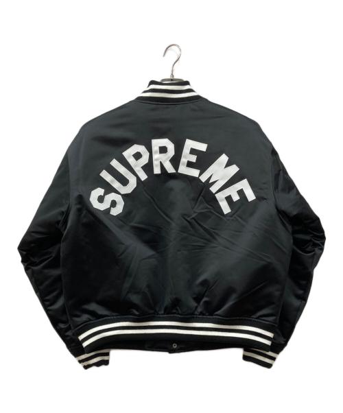 SUPREME（シュプリーム）Supreme (シュプリーム) MITCHELL & NESS (ミッチェルアンドネス) Varsity Jacket ブラック サイズ:Mの古着・服飾アイテム