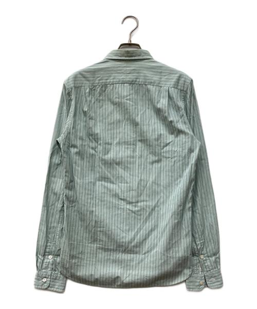 RRL（ダブルアールエル）RRL (ダブルアールエル) ストライプシャツ グリーン サイズ:XSの古着・服飾アイテム