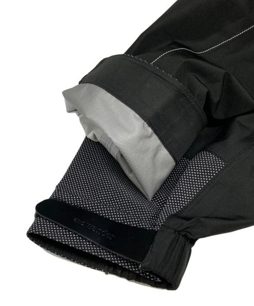 and wander（アンドワンダー）and wander (アンドワンダー) PERTEX SHIELD rain jacket ブラック サイズ:XLの古着・服飾アイテム