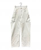 Maison Margiela 1メゾンマルジェラ 1）の古着「5Pocket Cut スラッシュ デニムパンツ」｜ホワイト