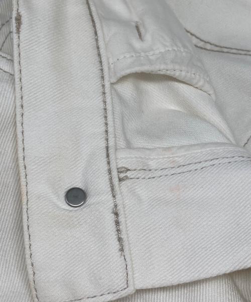 Maison Margiela 1（メゾンマルジェラ 1）Maison Margiela 1 (メゾンマルジェラ 1) 5Pocket Cut スラッシュ デニムパンツ ホワイト サイズ:38の古着・服飾アイテム