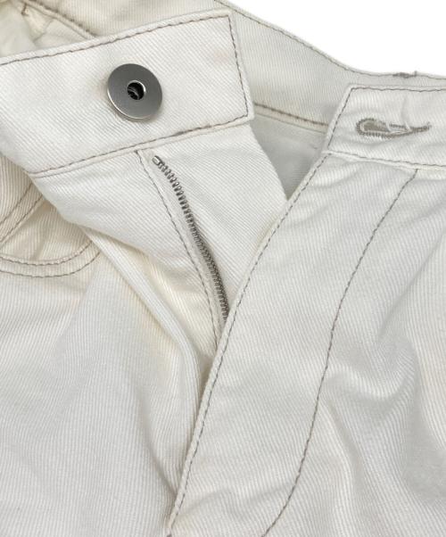 Maison Margiela 1（メゾンマルジェラ 1）Maison Margiela 1 (メゾンマルジェラ 1) 5Pocket Cut スラッシュ デニムパンツ ホワイト サイズ:38の古着・服飾アイテム
