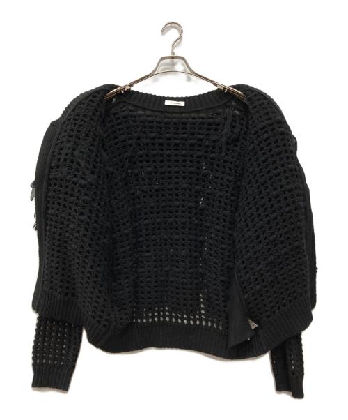 Open Sesame Club（オープンセサミクラブ）OPEN SESAME CLUB (オープンセサミクラブ) tulle fur blouson ブラック サイズ:下記参照の古着・服飾アイテム